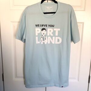 Light Blue Portland Gear Healthcare T Shirt Size L